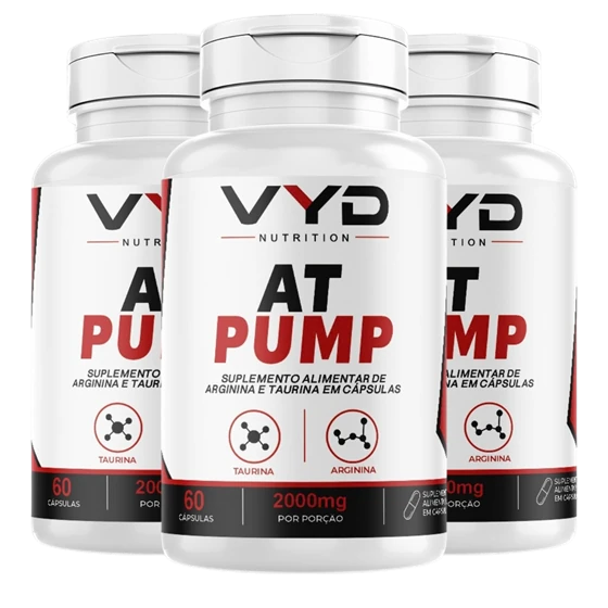 Kit com 3 potes de AT Pump