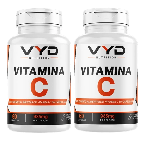 Kit com 2 potes de Vitamina C VYD