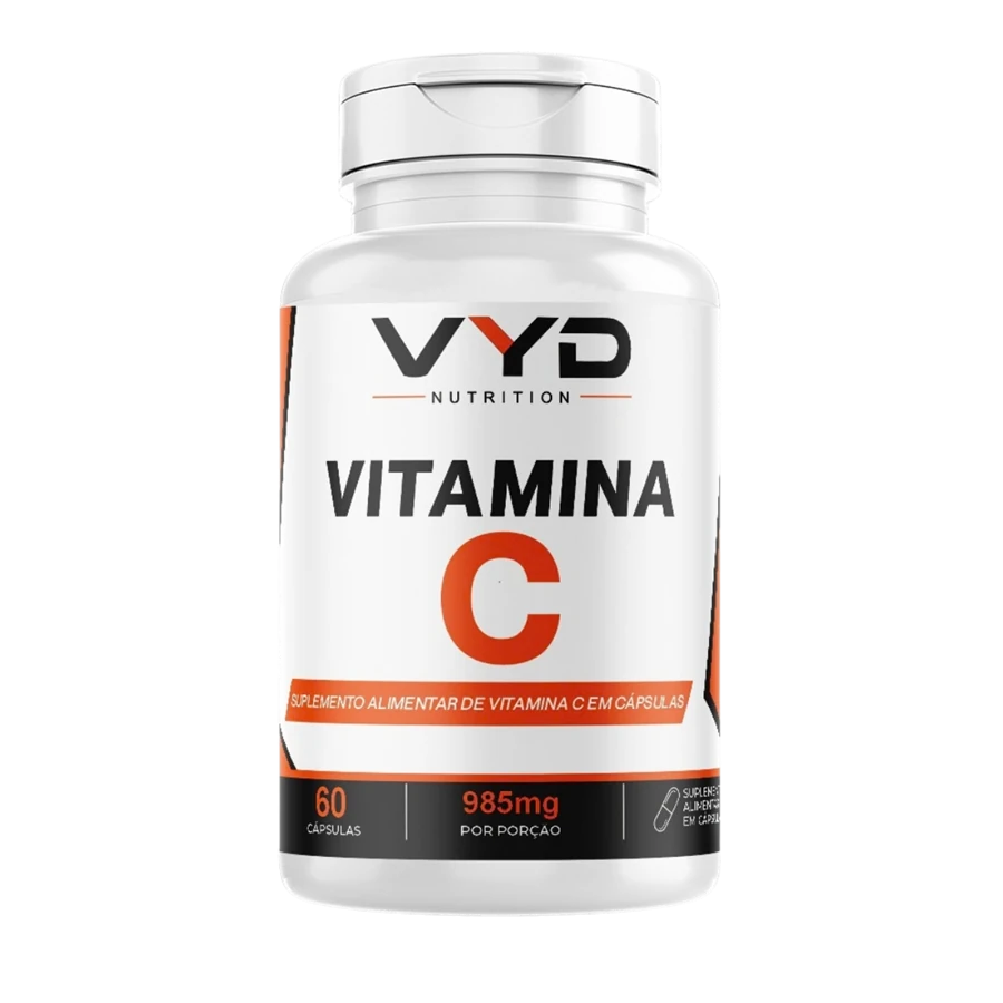 Pote de Vitamina C VYD Nutrition com 60 cápsulas