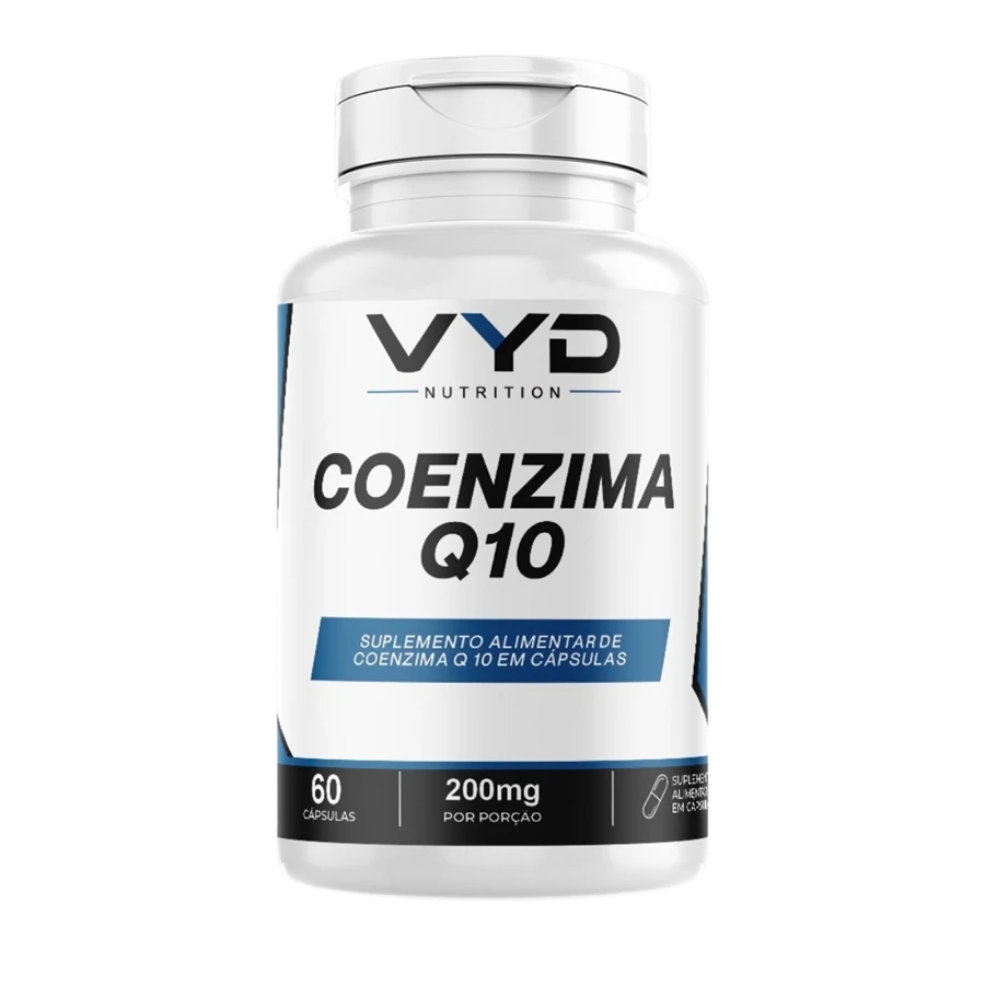 Pote da Coenzima Q10 VYD Nutrition com 60 cápsulas