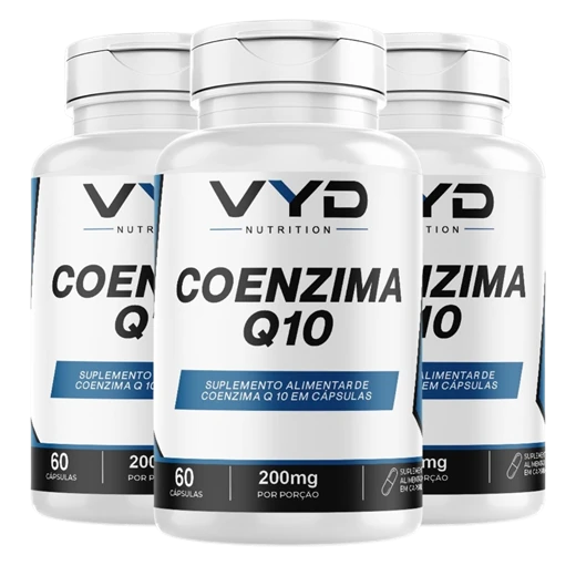 Kit com 3 potes de Coenzima Q10