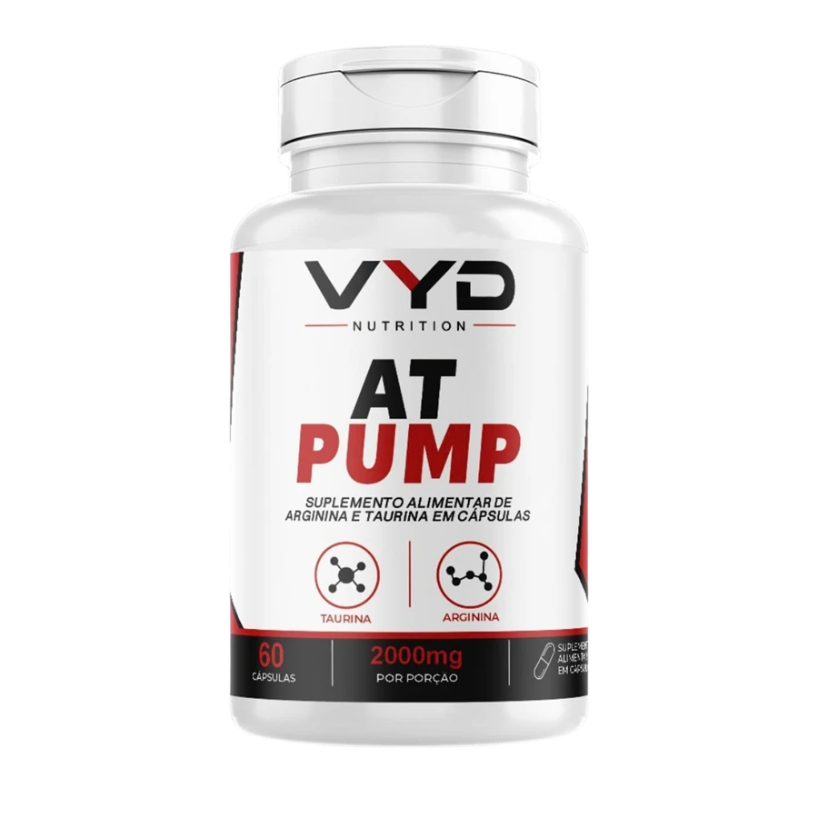 Pote do AT Pump VYD Nutrition com 60 cápsulas