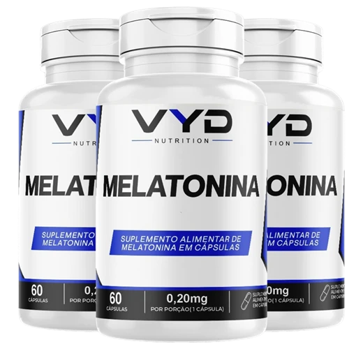 Kit com 3 potes de Melatonina